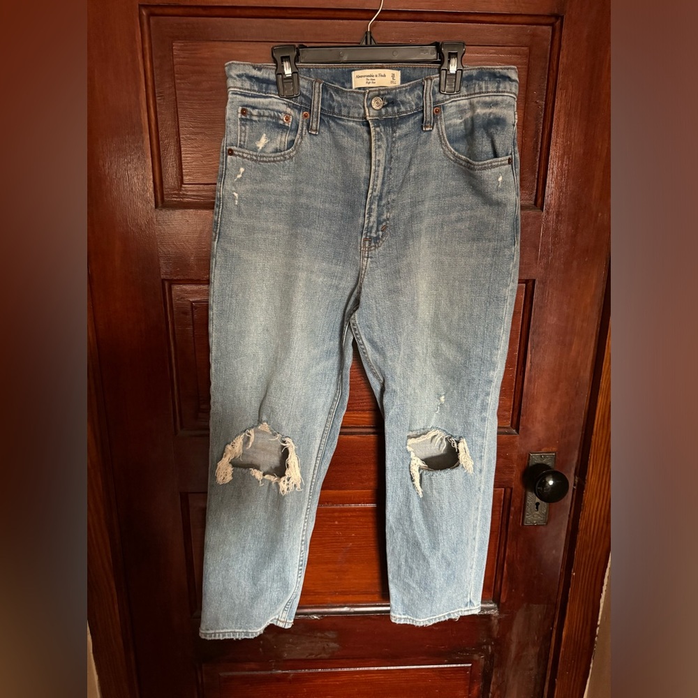The Mom High Rise Jean Distressed - Never Worn